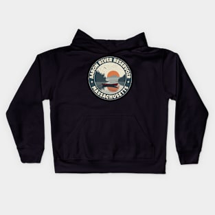 Aaron River Reservoir Massachusetts Kids Hoodie